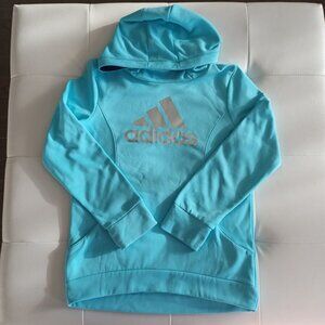 Adidas Kids Sky Blue Pullover Hoodie Size L/G 12-14